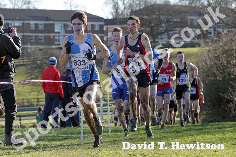 833 Daniel Woodgate and Steve Connor eventual winner of the 2013 BUCS Cross Country Championships.
